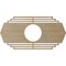 Ekena Millwork Chrysler Wood Fretwork Pierced Ceiling Medallion, Hickory, 16"W x 8"H x 4 1/4"ID x 3/8"T CMWP16X08X0375CSHI - alternate 2